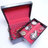 A Danish design silver squirrel brooch by C Brumberg Hassen, a similar bracelet, a silver locket and