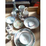 Oriental bowls, plates and mugs etc