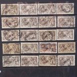 Various British half crown postage stamps, 1934 high values