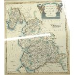 A group of Antique maps prints, framed (5)