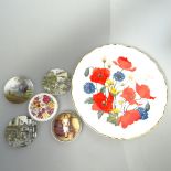 Boxed collector's plates, including Royal Albert, creamware, and a set of miniature plates with