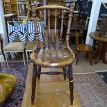 A Victorian bentwood side chair