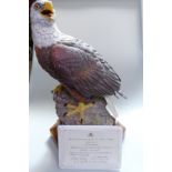 Aynsley porcelain sculpture of a bald eagle, commemorating the Bicentenary of the United States of