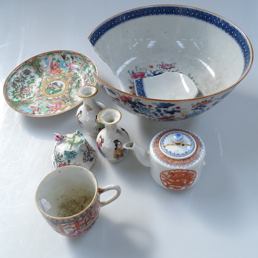 Oriental bowls, plates and mugs etc - Image 2 of 2