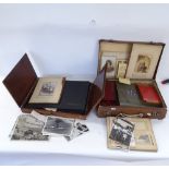 Various Vintage and Victorian family photographs, and some topographical postcards