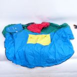 A Vintage Mary Quant waterproof multi-colour poncho and carry bag