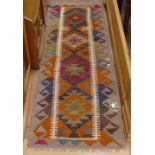 A Maimana Kilim runner, 197cm x 65cm