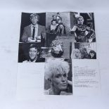 A quantity of Vintage BBC British comedy photographs, with details on reverse