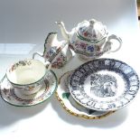 Copeland Spode Chinese Rose dinner and teaware, Sarreguimines stag plates etc