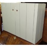 A painted pine 2-door bathroom cabinet, W85cm