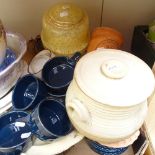 Wash bowls and jug, a lampshade, a wine cooler etc