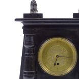 An Egyptian revival slate architectural mantel clock, by Charles Frodsham of London, model no.