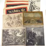 A folder of 18th and 19th century prints