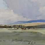 Frank Baker (1873 - 1941), watercolour, Sussex Downs, signed, 10" x 15", framed Very good condition