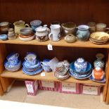 Chinese ginger jars, teaware etc, and Copeland China blue and white teaware
