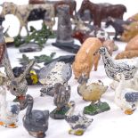 A collection of Vintage painted lead farm animals