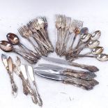 A quantity of Community silver plated cutlery