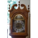 A 3-train longcase clock, with silver chapter ring, dial marked George Stokes Tunbridge Wells,