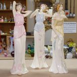 3 Royal Doulton Impressions figures, tallest 32cm