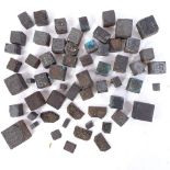 A collection of Hastings copper printing blocks