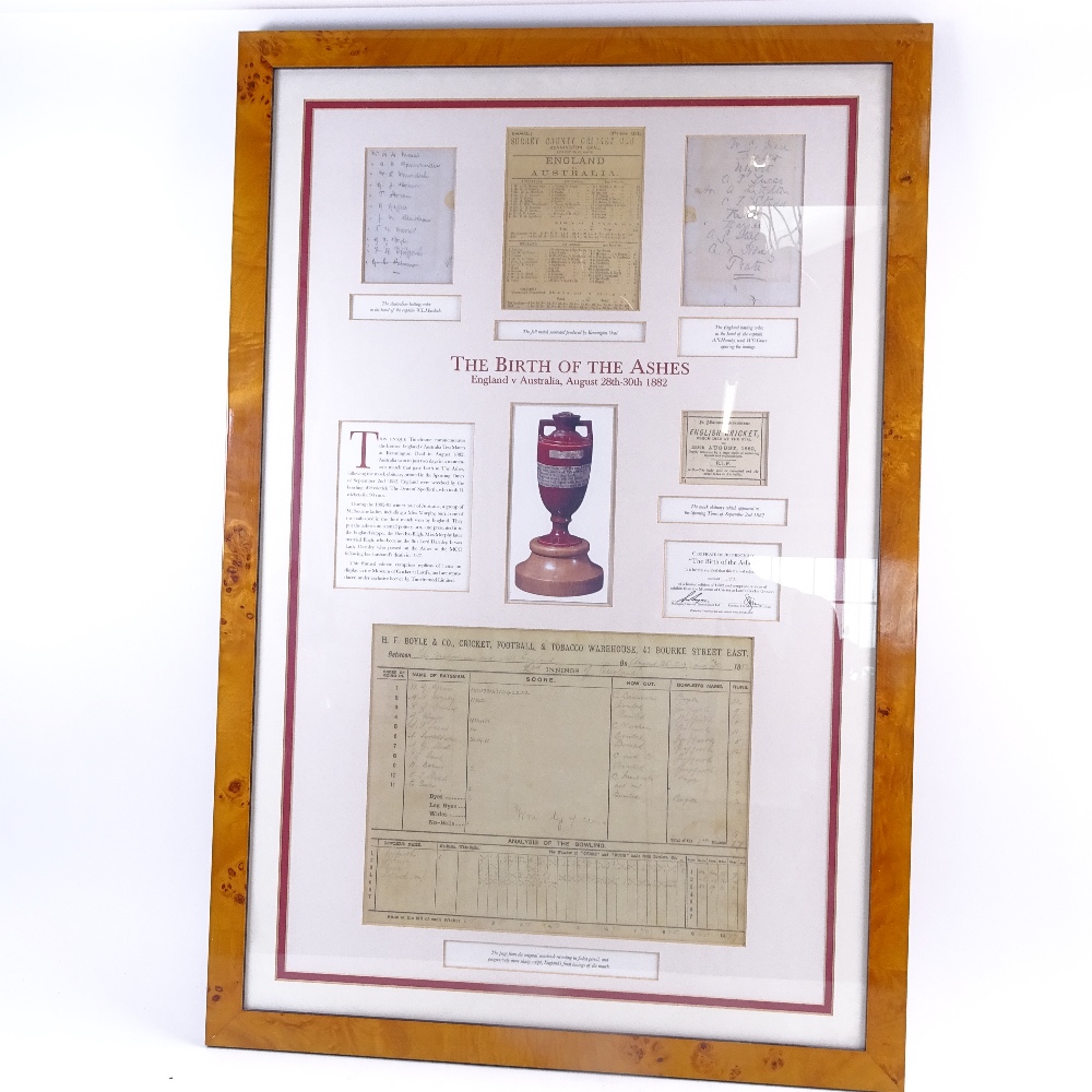 A Timeframed Ltd, The Birth of the Ashes limited edition replicas of exhibits from the Museum of