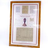 A Timeframed Ltd, The Birth of the Ashes limited edition replicas of exhibits from the Museum of