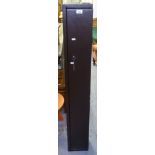 A metal gun cabinet, H134cm