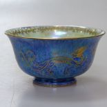 A Wedgwood lustre bowl with dragon decoration, diameter 10cm