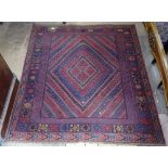 A red ground Gazak rug, 139cm x 125cm