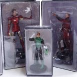 9 Eaglemoss Publications Marvel and DC toy figurines, all boxed (9)