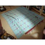 A Welsh wool reversible blanket, 210cm x 190cm