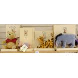 4 Steiff Classic Pooh toys, comprising Eeyore. Tigger, Piglet and Pooh, all boxed (4)