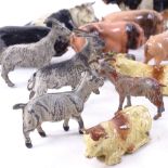 A collection of Vintage Britains painted lead farmyard animals