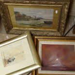 Various pictures, including oil by Mirkovis, watercolour by Somerville etc (5)