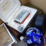 Various collectables, including Cartier watch bracelet cleaning kit, Bradford's Dairies of