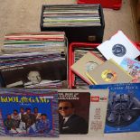 Various vinyl LPs and records, including Fragile Yes Timeless Flight etc (3 boxes)
