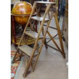 A Vintage pine step ladder