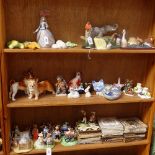 Victorian Staffordshire Spaniels, Poodle, Melba Ware Corgi etc