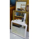 7 various framed mirrors