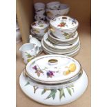 Royal Worcester Evesham serving dishes, teaware etc