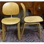 A pair of Castelli bent plywood Xylon chairs by Gian Carlo Piretti