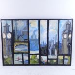 Maureen Connett- 2 Watercolours, Great Dixter and Circular tour London