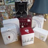 7 boxed sets of Dartington Crystal glassware, including 3 Cellar pattern