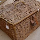 A large Vintage wicker basket