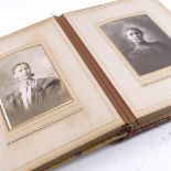 A Victorian family photograph album, containing some original photographs