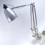 A Vintage cast-iron and aluminium anglepoise table lamp, extended height 85cm