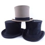 3 Vintage top hats