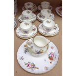 Royal Worcester Roanoke tea set for 6 people