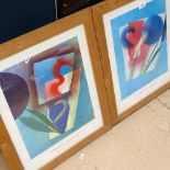 A pair of Stephen Bartlett coloured lithograph advertising pictures, framed