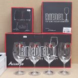5 boxed sets of Riedel drinking glasses